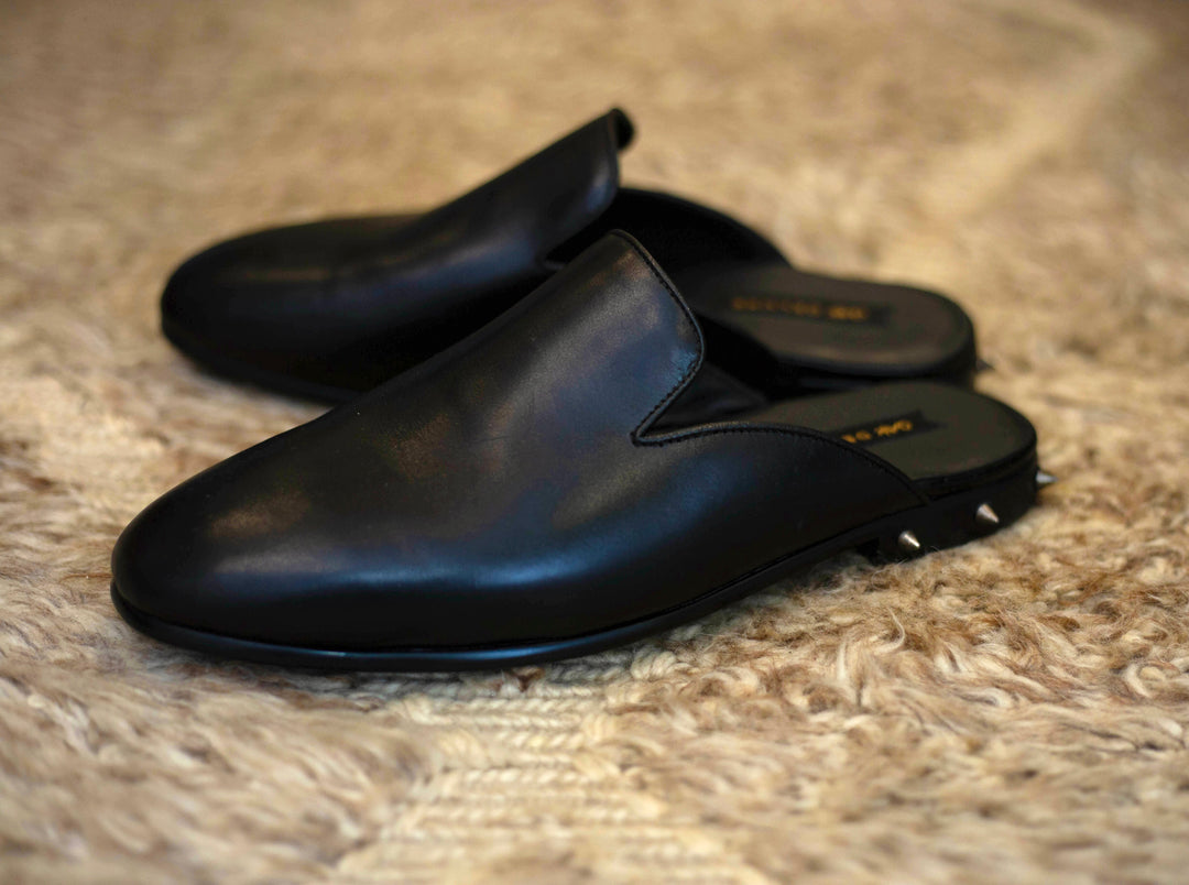 Studded half shoe